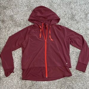 🩵Xersion Burgundy Jacket with Red Trim